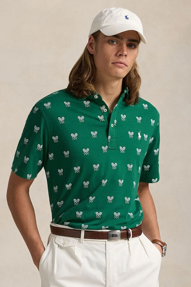 Polo Ralph Lauren Tennis Print Polo Shirt