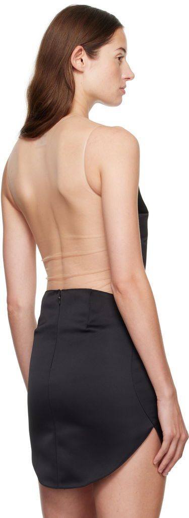 боди Courrèges Courrèges Illusion Circle Satin Bodysuit Черно | 325JBD143PL0162, 2