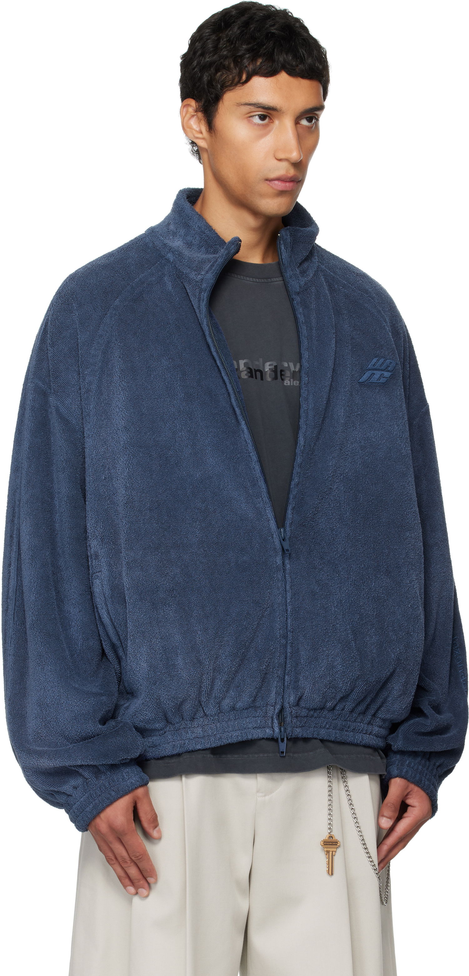 Яке Alexander Wang Alexander Wang Relaxed Track Jacket Синьо | 6CC3252062, 1