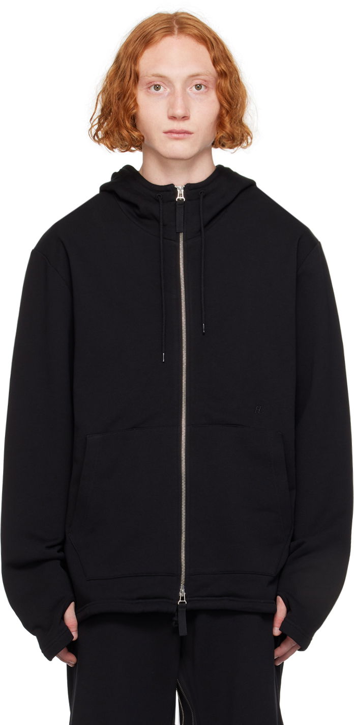 Суитчър Helmut Lang Helmut Lang Zip-Up Hoodie Черно | O01HM505