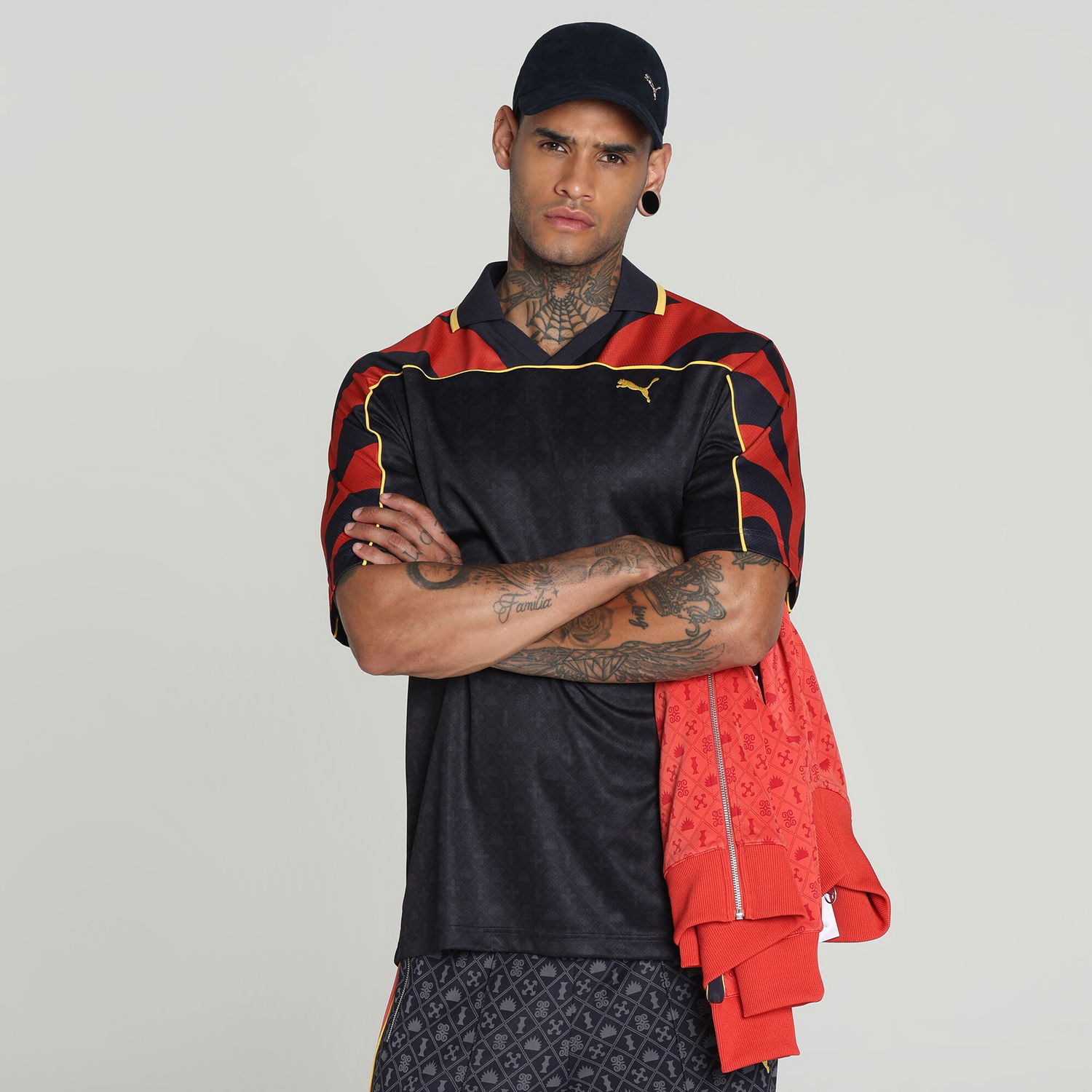Поло тениска Puma Road To Unity Loose Fit Graphic Football Jersey Черно | 629619_16, 0