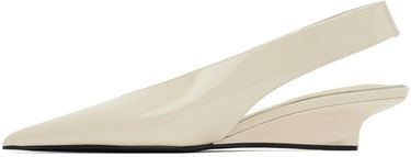 Кецове и обувки TOTEME 'The Wedge-Heel' Slingback Pumps Бежово | 244-WAS0165-LE0091, 2
