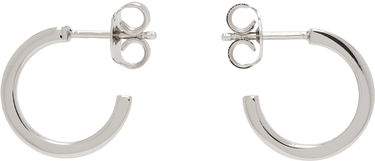 Обеци Maison Margiela MM6 Numeric Minimal Signature Hoop Earrings Сиво | SM6VG0072 P6469, 0
