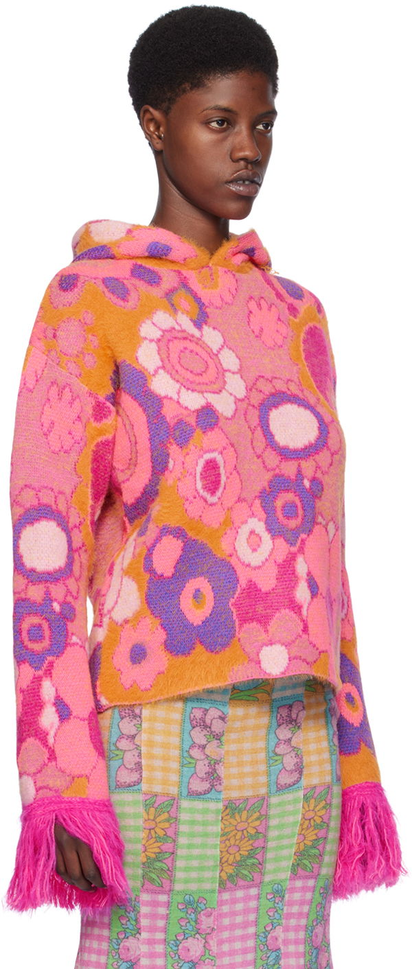 Суитчър ERL ERL Graphic Print Hoodie Розово | ERL07N103, 1