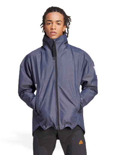 Яке adidas Originals MYSHELTER RAIN.RDY Denim Jacket Тъмно синьо | IB1650