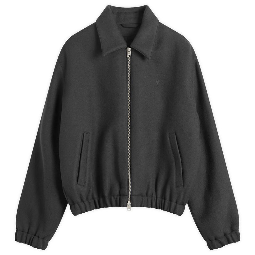 Яке бомбър AMI Boiled Wool Gabardine ADC Jacket Сиво | H25HJK830-WV0078-020H25