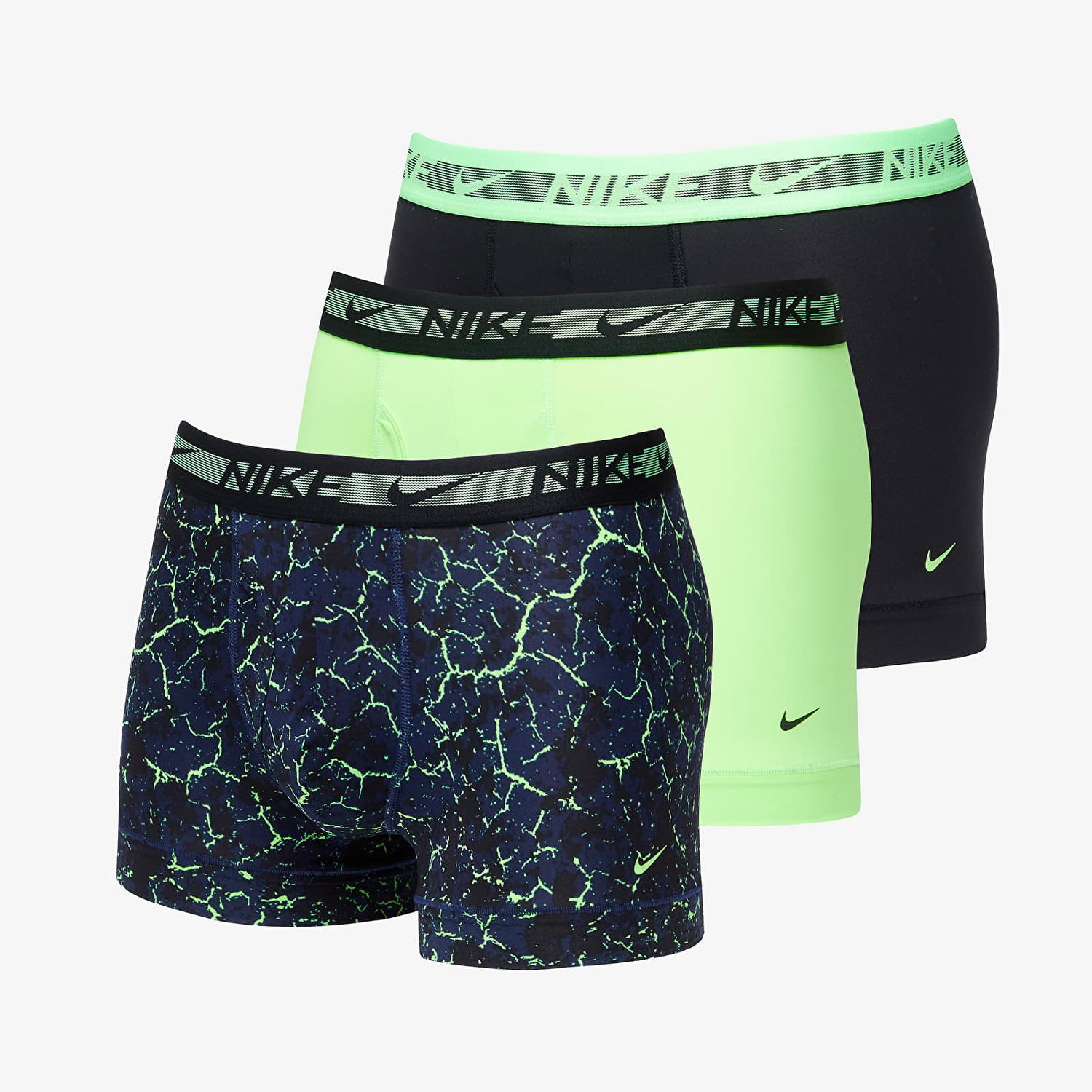 Боксерки Nike Ultra Stretch Micro Dri-FIT Boxer 3-Pack Crackle Print/ Lime Blast/ Black Многоцветен | 000PKE1152-5IM, 0