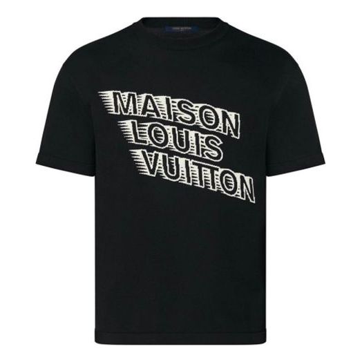 Тениска Louis Vuitton LV Logo Graphic Print T-Shirt Черно | 1A99ZM