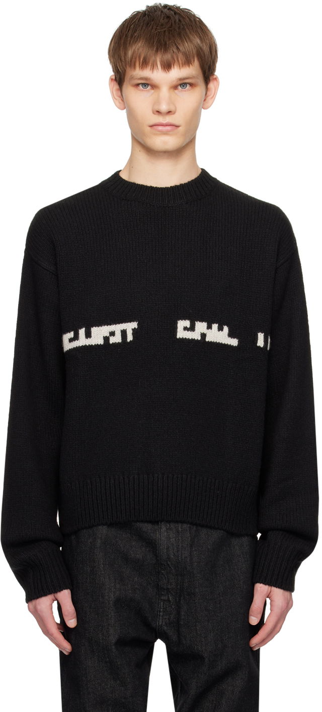 Пуловер HELIOT EMIL Serene Knit Black Sweater Черно | HE_M_07_033_W03_BLK01