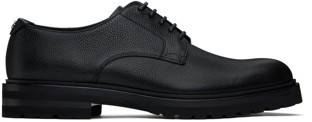 Grained Leather Lace-Up Altavilla Derbys with Chunky Sole