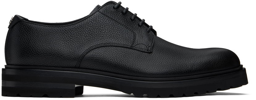 Кецове и обувки Dolce & Gabbana Grained Leather Lace-Up Altavilla Derbys with Chunky Sole Черно | A10852A9P45