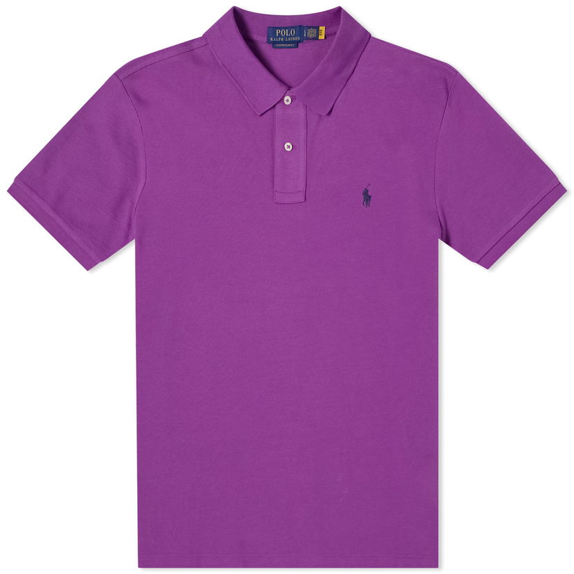 Поло тениска Polo by Ralph Lauren Custom Fit Polo Shirt Лилаво | 710782592029