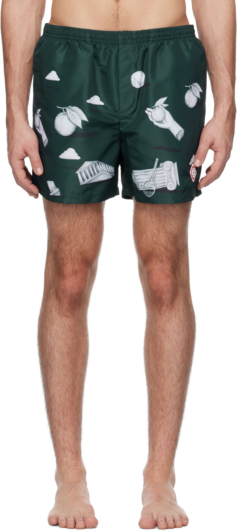 Бански Casablanca Printed Swim Shorts Зелено | MPS25-TR-032-02