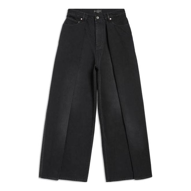 Дънки Balenciaga Balenciaga Double Side Wide Leg Pants Черно | 767983TNW111672, 0