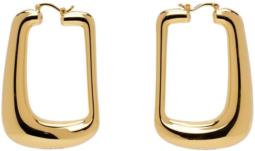 Обеци Jacquemus Gold Les Sculptures 'Les boucles Ovalo' Earrings Металик | 24E241JW649-5845