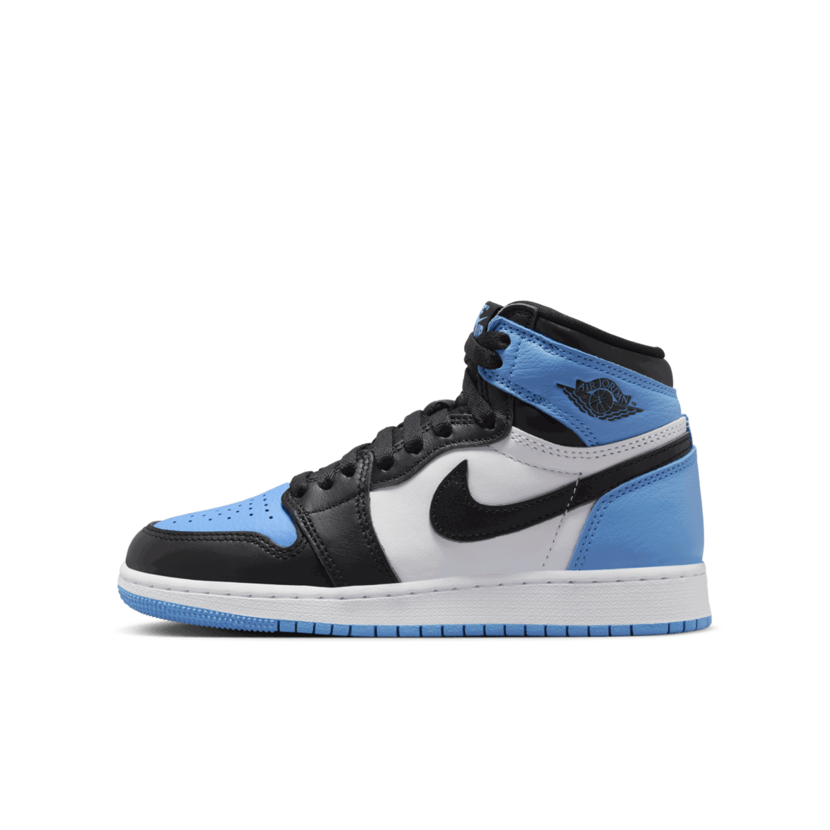 Кецове и обувки Jordan Air Jordan 1 Retro High OG "UNC Toe" GS Синьо | FD1437-400, 0