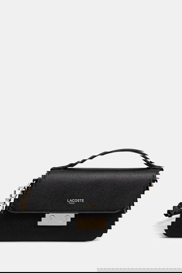 Дамска чанта Lacoste Lacoste Leather Handbag Черно | NF5099PH, 0