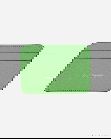 Портфейл Acne Studios Leather Card Holder Зелено | CG0245- AB8, 3