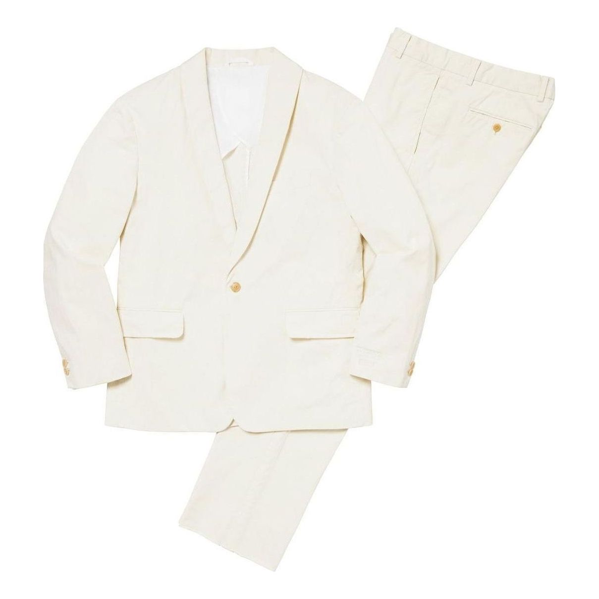 Панталони Supreme Washed Cotton Suit by Maison Margiela Бежово | SUP-SS24-120, 0