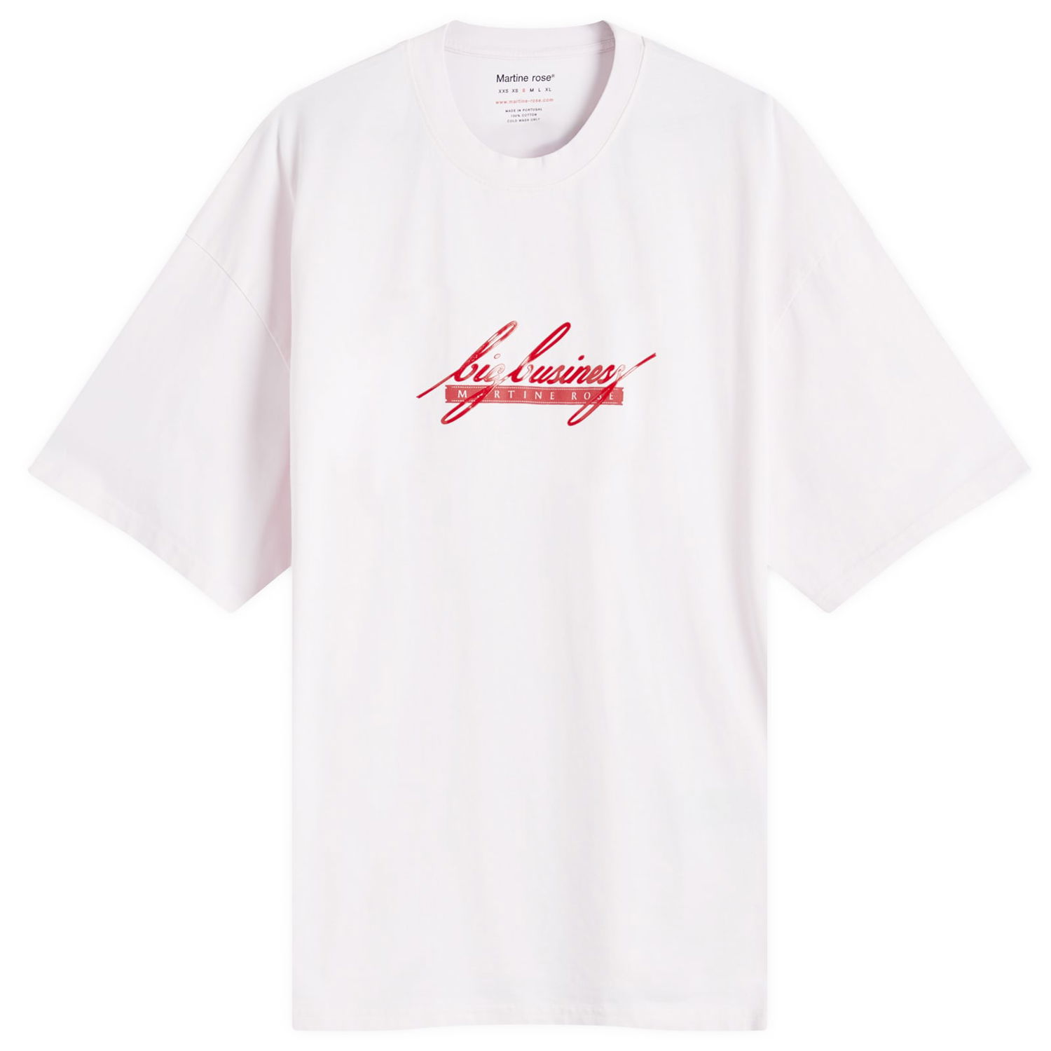 Тениска Martine Rose Oversized Logo Graphic T-shirt Бяло | 621JE01101E-PPPBB, 0