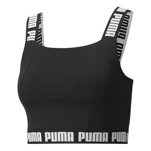 Сутиен Puma Logo Band Strong Black Sports Bra Черно | 521805-01, 0