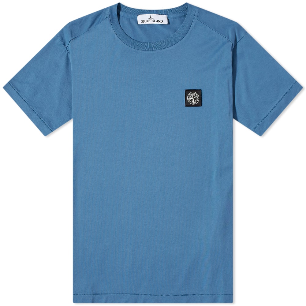 Тениска Stone Island Patch Tee Синьо | 761524113-V0046, 0