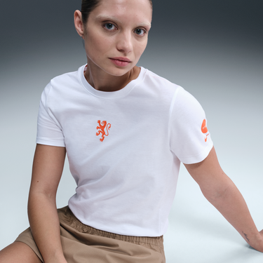 Тениска Nike Netherlands Football T-Shirt Бяло | HQ8458-100, 3
