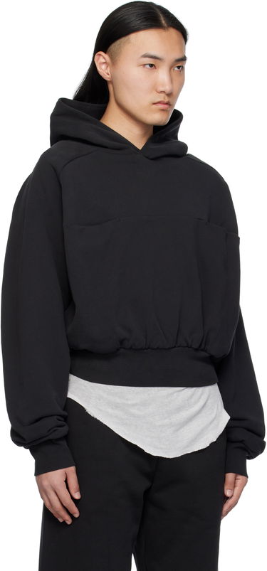 Суитчър Entire Studios Double Double Cropped Hoodie Черно | ES2367SO, 1