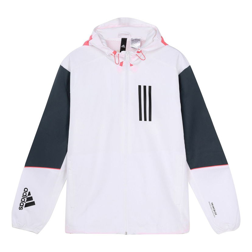 Ветровка adidas Originals W.N.D. Hooded Jacket Бяло | GF3998