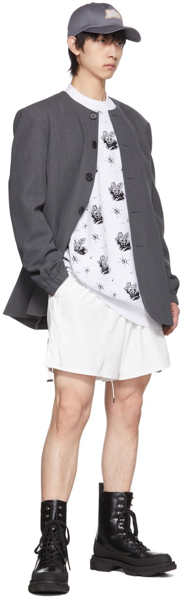 Пуловер We11done Monster Print Reversible Sweater Бяло | WD-KT1-22-651-U-WH, 3