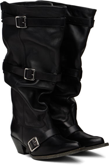 Грижа за обувките R13 R13 Buckled Slouch Cowboy Boots Черно | R13WS114-S153A, 3