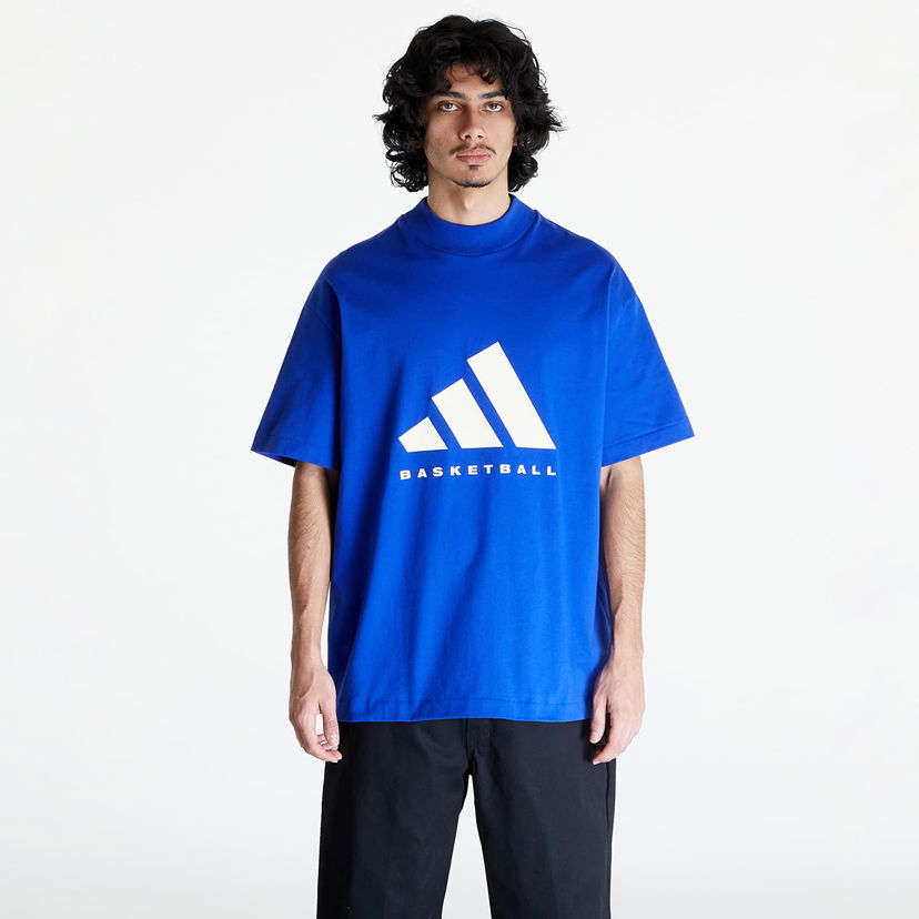 Тениска adidas Performance adidas Basketball Tee UNISEX Тъмно синьо | IX1967