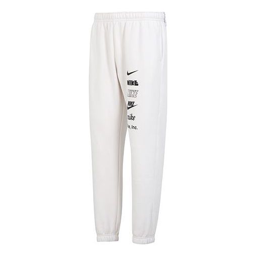 Спортни панталони Nike Club Fleece Multi Logo Pants Бяло | DX0796-030