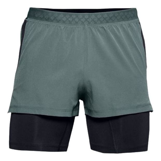 Къси панталони Under Armour RUSH 2-in-1 Running Shorts Зелено | 1350149-424, 0