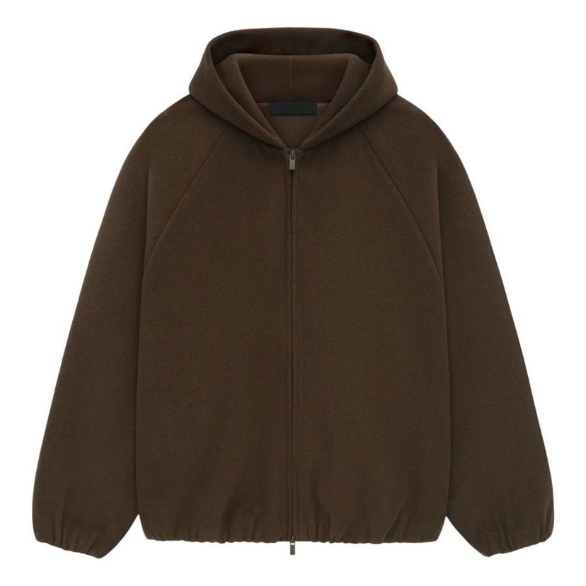 Яке Fear of God Fear of God Essentials SS25 Relaxed Brushed Hooded Jacket Кафяво | 202HO246255F