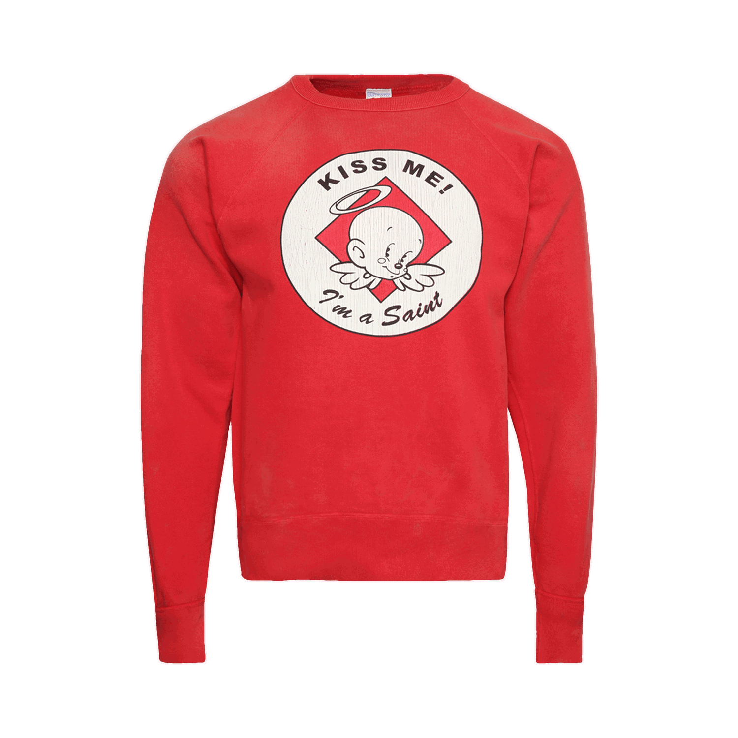 Пуловер Saint Michael Kiss Me Crewneck Червено | SM A22 0000 019, 0