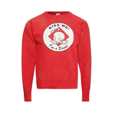 Пуловер Saint Michael Kiss Me Crewneck Червено | SM A22 0000 019, 0