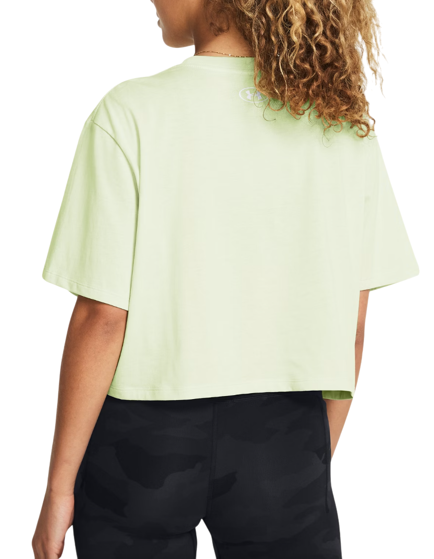 Тениска Under Armour UA W BOXY CROP LOGO SS Зелено | 1386845-383, 1