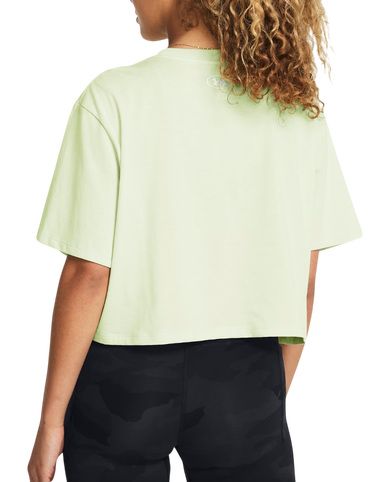 Тениска Under Armour UA W BOXY CROP LOGO SS Зелено | 1386845-383, 1