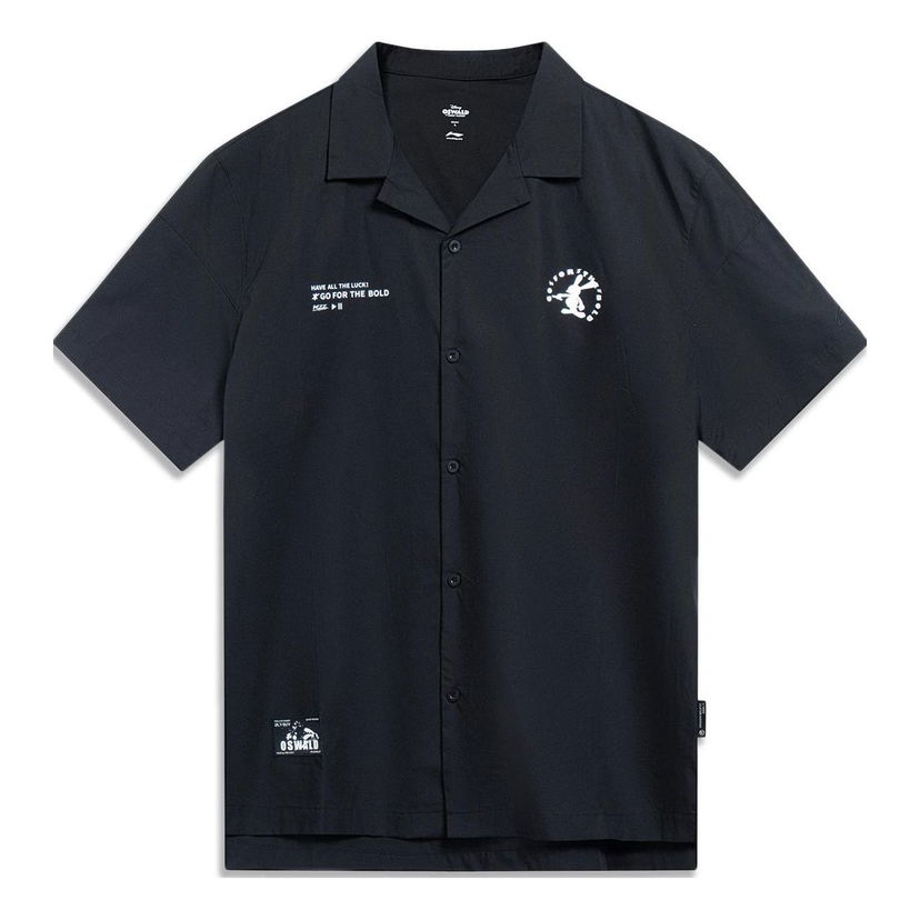 Риза Li-Ning Disney Oswald Graphic Short Sleeve Shirt Черно | ASHT207-1