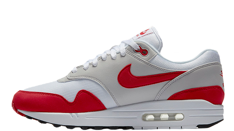Кецове и обувки Nike Air Max 1 "Anniversary Red" (2017) Червено | 908375-100, 0