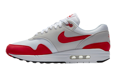 Кецове и обувки Nike Air Max 1 "Anniversary Red" (2017) Червено | 908375-100, 0