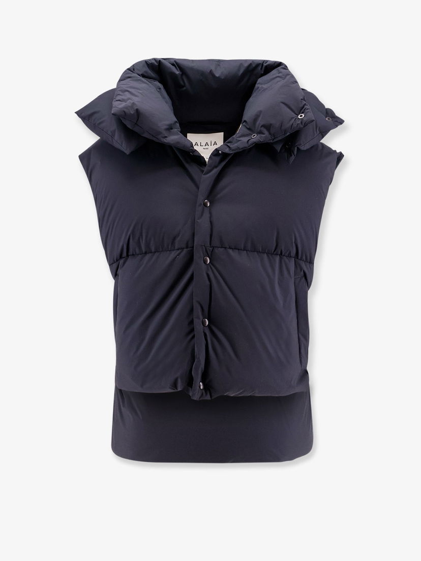 Жилетка Alaïa Sleeveless Puffer Jacket Черно | AA9M03696T682995