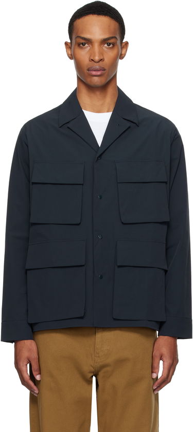 Риза NORSE PROJECTS Norse Projects Mads Travel Light Overshirt Тъмно синьо | N50-0269, 0