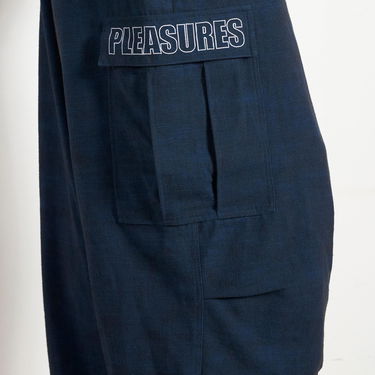 Карго панталони Pleasures Visitors Wide Fit Cargo Pants Тъмно синьо | P23F012-NAVY, 9