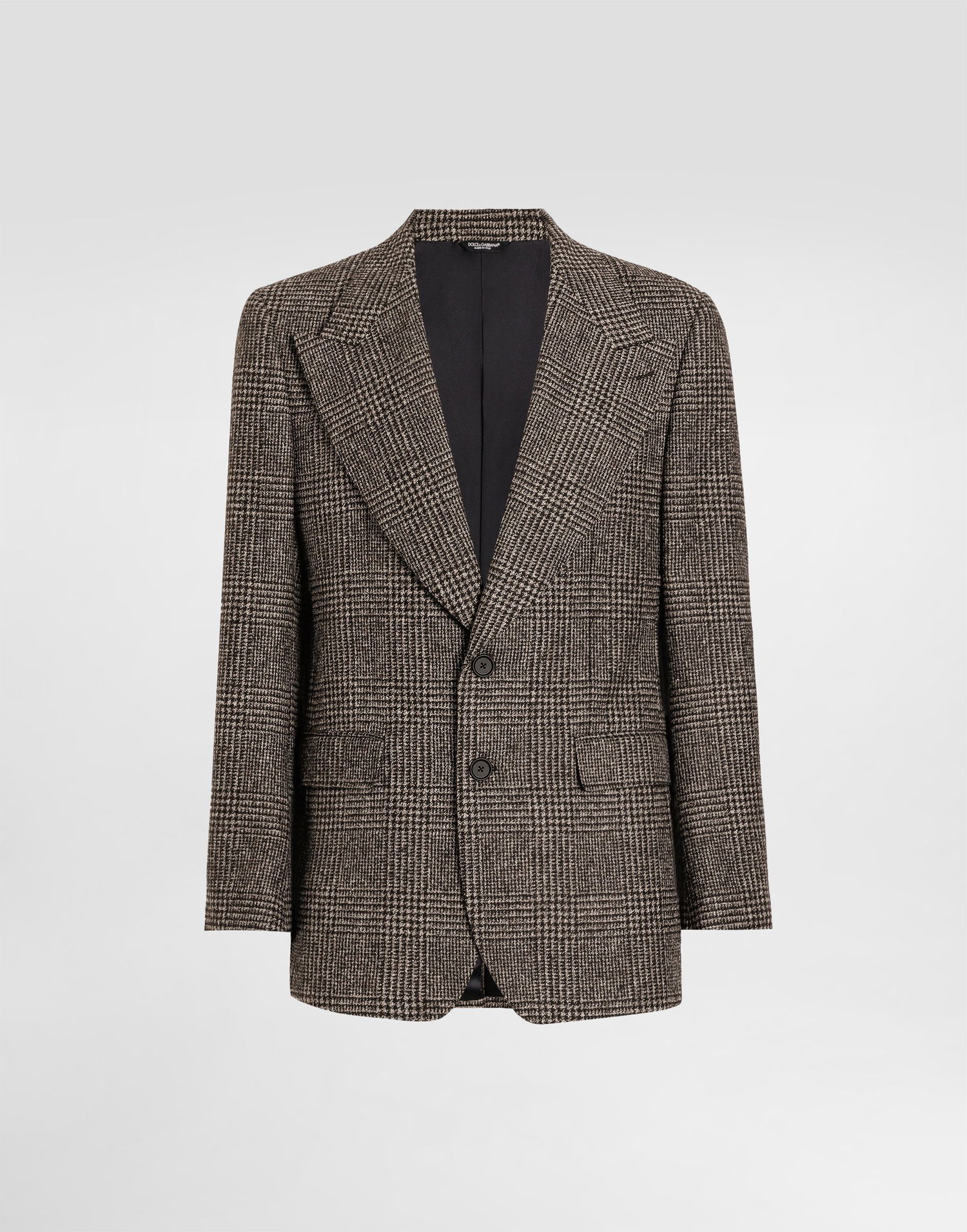 Яке Dolce & Gabbana Dolce & Gabbana Glen Plaid Single-Breasted Jacket 52 Кафяво | G2VT5TFQMKDS8101, 0