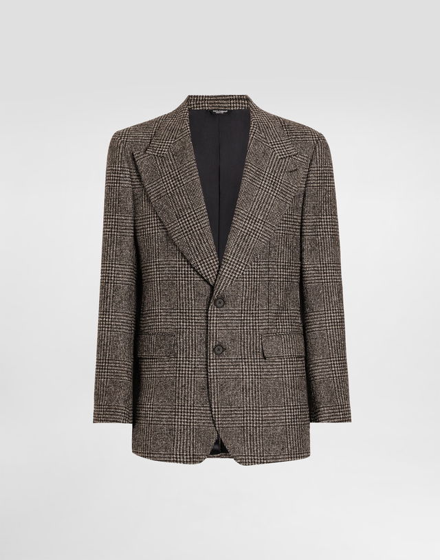 Dolce & Gabbana Glen Plaid Single-Breasted Jacket 52