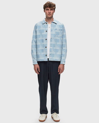 Яке Les Deux Layton Denim Jacquard Overshirt Синьо | LDM640104-414414, 1