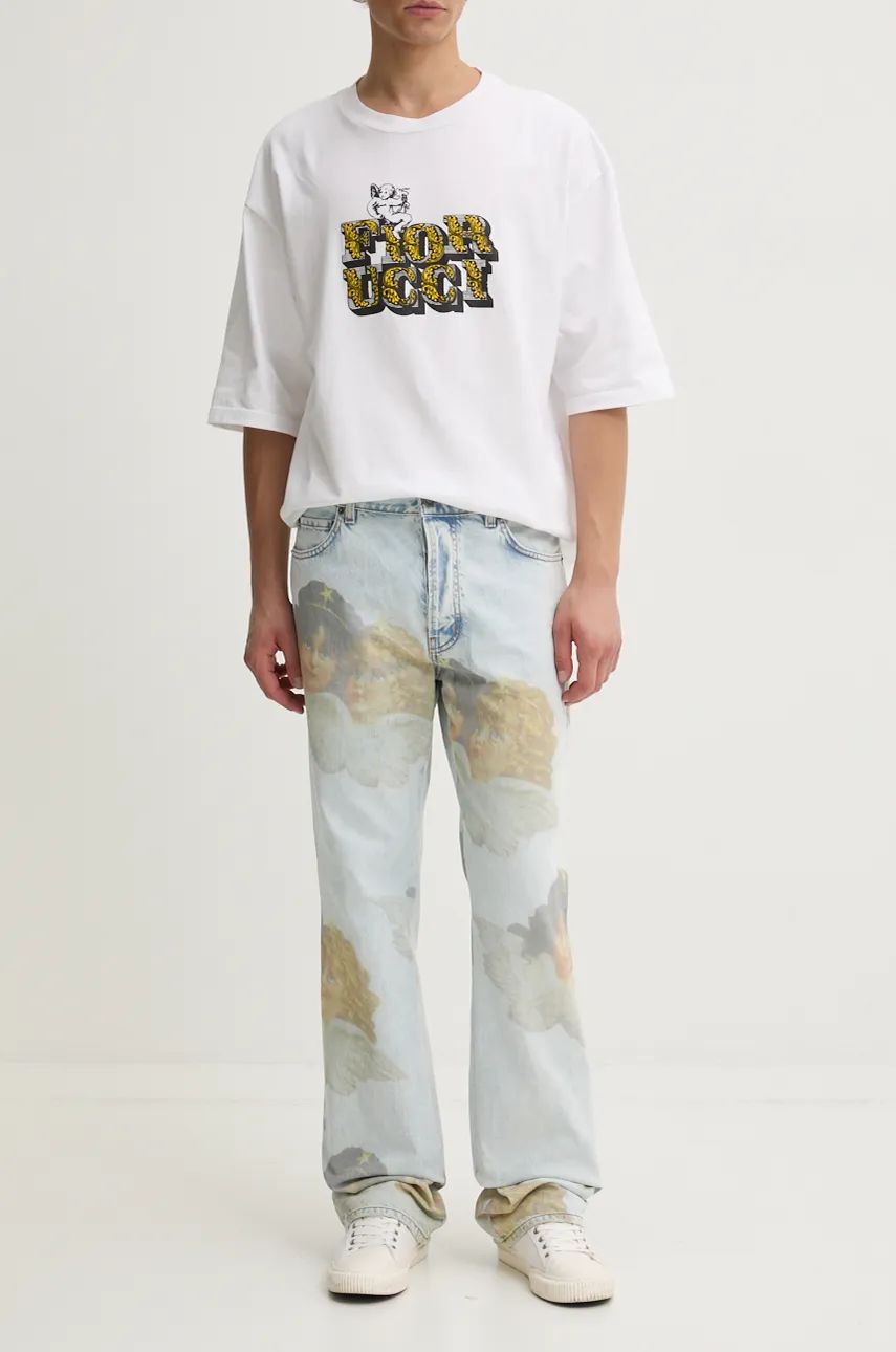 Тениска Fiorucci Fiorucci Angels Print Jeans Бяло | U01FPDJE075DN03DN07, 0