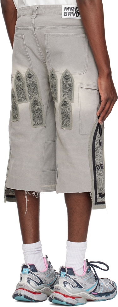 Къси панталони Who Decides War Who Decides War Patch Arched Carpenter Shorts Сиво | 1120910021SS25, 2